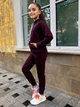 Дитячий спортивний костюм (худи + штани) для дівчинки AVRORA АА122453 122-128 см Бордо - зображення 3
