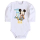 Детское боди с длинным рукавом Микки Маус 1 Рік 92 белый DM-1410 - изображение 1