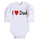 Детское боди с длинным рукавом I Love Dad 92 белый DM-1320 - изображение 1