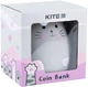 Скарбничка Kite Grey cat пластикова 15х13х13 см Сіра (K23-498-3) - зображення 3