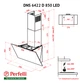 Вытяжка декоративная наклонная Perfelli DNS 6422 D 850 BL LED - изображение 10