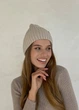 Теплая зимняя кашемировая женская шапка с отворотом на флисовой подкладке DeMari 500128 размер 56-60 см - изображение 3