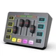 Fifine Ampligame SC3 ігровий аудіо мікшер з XLR, USB звукова карта - Чорний - зображення 1