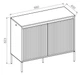 Комод Trend Lenart 98x82, 3x40 (TR-02) 159097 - зображення 2