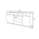 Комод Loftia Bogart 165x80x40 (LOFTIA_KOMODA_165_2D4SZ) 154351 - зображення 2