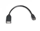 Кабель REAL-EL USB2.0 Type C-AF 0.1m, черний - изображение 1