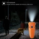 Профессиональный ультразвуковой отпугиватель собак 3в1 с фонариком Ultrasonic PU70 с индикатором зарядки и аккумулятором от USB Orange - изображение 7