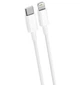 Быстрая зарядка для iPhone Комплект кабель Type-C Lightning Блок USB-C Essager питание 20W White - изображение 3