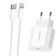 Быстрая зарядка для iPhone Комплект кабель Type-C Lightning Блок USB-C Essager питание 20W White - изображение 4
