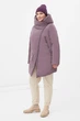 Подовжений жіночий пуховик Finn Flare FWB160135-831 Plus Size темно-рожевий 5XL - зображення 2