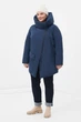 Подовжений жіночий пуховик Finn Flare FWB160135-101 Plus Size синій 4XL - зображення 2