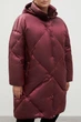 Стьобаний жіночий пуховик oversize Finn Flare FAC11096-833 бордовий L - зображення 3