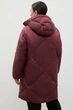 Стьобаний жіночий пуховик oversize Finn Flare FAC11096-833 бордовий L - зображення 5