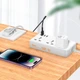 Сетевой удлинитель фильтр HOCO Storm 3-position socket AC8A |3USB/1Type-C, PD/QC, 3A/30W| white - изображение 4