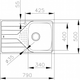 Кухонна мийка TEKA Universe 45 T-XM 1B 1D 790x500x170 мм декор (115110029) - зображення 11