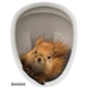 Объёмная наклейка UKC для туалета с рисунком Squirrel 3DL528 - изображение 2