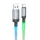 Кабель для заряджання та передачі даних USB Type-A – USB Type-C 1 м HOCO U112 Shine Сірий - зображення 1