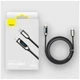 Кабель з дисплеєм Type-C - Lightning Baseus Display Fast Charging Data Cable 20W 1m чорний (CATLSK-01) - зображення 5