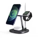 Док-станція 4в1 WiWU M8 Бездротовий зарядний пристрій Wireless Charger Black - зображення 2