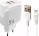 Сетевое зарядное устройство Veron VR-C12L (Lightning), 2 USB, 2.4A, Белый - изображение 1