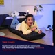 Крісло для геймерів Trust GXT718 Rayzee Gaming Floor Chair Black (TR25071) - зображення 13