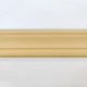 Пластиковий самоклеющийся гнучкий плінтус Жовто-Пісочний (багет для 3Д панелей рулон широкий декоративний) 235*8 см (Плінтус-126) - зображення 11