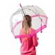 Механический женский прозрачный зонт-трость FULTON BIRDCAGE-1 L041 - PINK - изображение 5