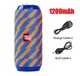 Портативная беспроводная Bluetooth колонка TG-117 blue-yellow - изображение 2