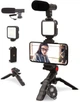 Комплект блогера Platinet vlog 4 in 1 set (мікрофон освітлювач утримувач трипод) - изображение 1