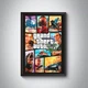 Постер в рамке GTA 5 / ГТА 5 / Grand Theft Auto 5 - изображение 2