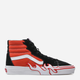 Чоловічі кеди високі Vans Sk8 Hi Flame VN0005UJGWP1 43 (10US) 28 см Червоний/Чорний (196571276699) - зображення 1