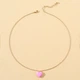 Кулон в виде сердца на цепочке "Pink Heart" - изображение 1
