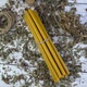 Жовті воскові свічки 27 см (12шт) - изображение 1