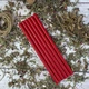 Червоні воскові свічки 27 см - зображення 2