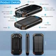 УМБ Solar power bank 20000mAh PN-W23 IPX4 чорний - зображення 7