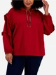 Худи теплое женское Tommy Hilfiger 693400407 2X Красное (1159790028) - изображение 5