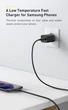 25W зарядний пристрій Baseus Charger для Iphone, Apple, Samsung, Xiaomi PD type-C швидка зарядка + кабель чорна - зображення 10