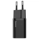25W зарядний пристрій Baseus Charger для Iphone, Apple, Samsung, Xiaomi PD type-C швидка зарядка чорна - зображення 14