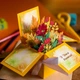 Об'ємна 3Д листівка коробочка "Осінні квіти" на День учителя - зображення 2