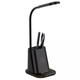 Лампа XO WX032 (pen holder, desk lamp, wireless charger) 3 in 1 25W wireless charger Black - зображення 1