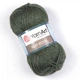 Турецкая пряжа для вязания YarnArt Silk Royal (силк рояль) мериносовая шерсть 446 зеленый -хаки - изображение 1