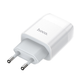 Зарядний адаптер Hoco C73A Glorious 2USB 2.4A white без кабелю - зображення 3