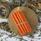 Помаранчеві воскові свічки 12 см (25шт) - изображение 1