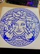Виниловая Наклейка / Cтикер на автомобиль и мотоцикл " Versace Медуза Версаче " 50 см на стекло / кузов - изображение 3