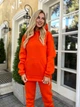 Костюм "Style" (unisex / турецький футер) Мод. ТЕВ_7711, помаранчевий ,розмір 44-46 - зображення 3