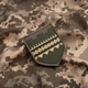 Шеврон нашивка на липучке Тероборона вышиванка, вишитий патч 7,5х9,2 см - изображение 3