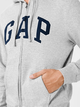 Bluza męska rozpinana streetwear z kapturem GAP 851516-19 M Szara (1200027121736) - obraz 3