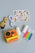 Фотоапарат миттєвого друку чорно-білий друк Instant Print Camera. жовтий - изображение 1