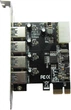 Плата розширення Dynamode PCI-E to USB 3.0 - 4 зовнішні порти, NEC μPD720201 (USB3.0-4-PCIE) - зображення 1
