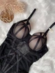 Боди-бюстье 80C: L черно-беж 6617 - изображение 9